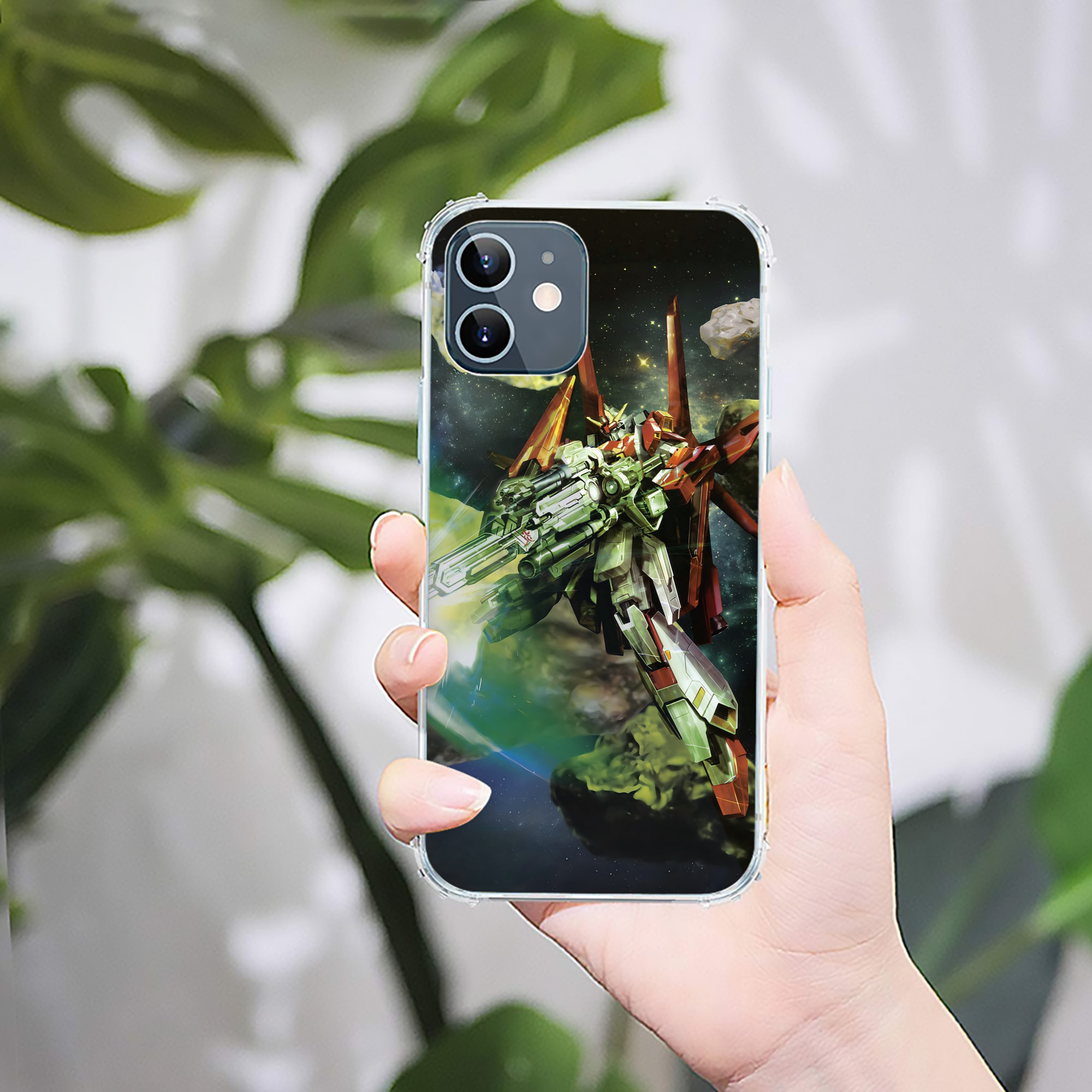 （画像用） 機動戦士ガンダム Mobile Suit Gundam 【iPhone 12シリーズ対応】透明スマホケース（クリアソフトケース）
